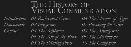 the history of visual communacations