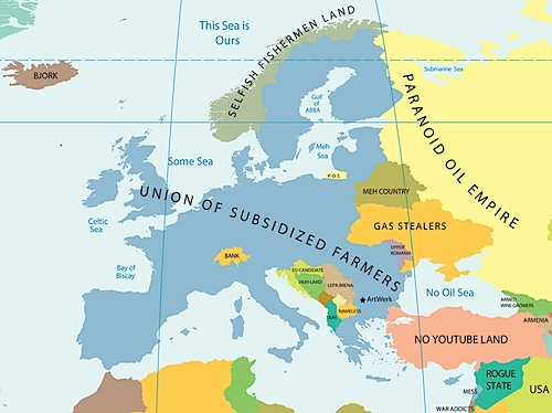 Новая карта Европы