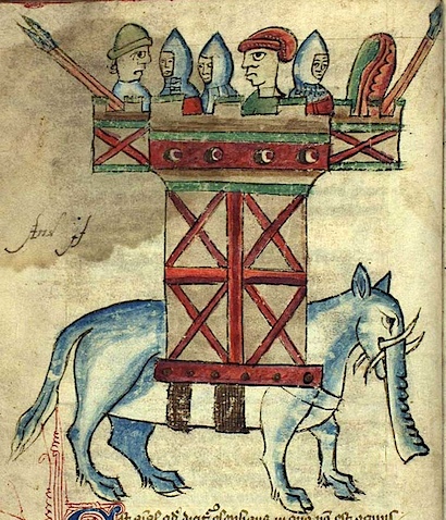 Слон. Рисунок из средневекового бестиария