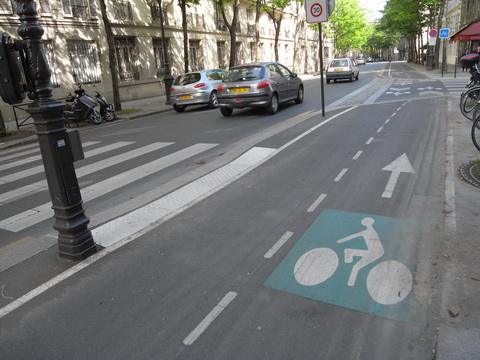 Велодорожки в Париже