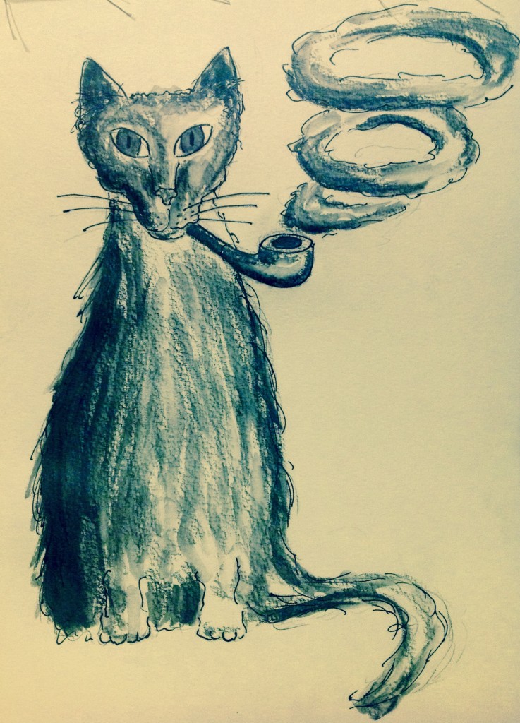 Кот с трубкой