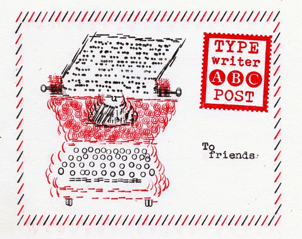 Пишущая машинка typewriter art рисунок на печатной машинке